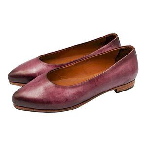 Wine Ballet Flats